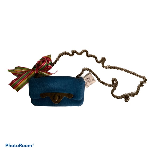 Free People Handbags - FREE PEOPLE BLUE MINI CROSSBODY NWT